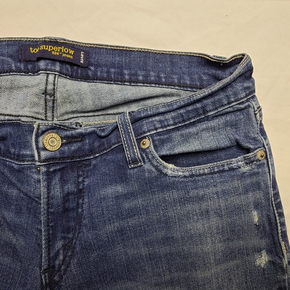 Levis Womens 524 Too Superlow Jeans - Picture 9 of 11